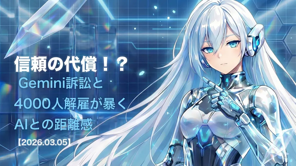 信頼の代償！？ Gemini訴訟と4000人解雇が暴くAIとの距離感