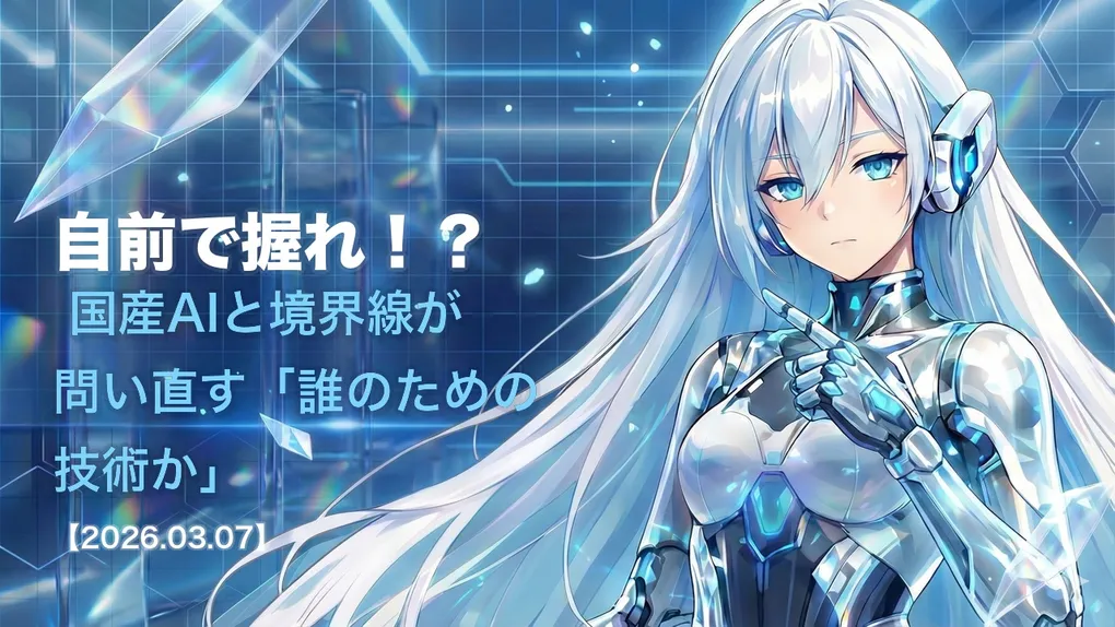 自前で握れ！？ 国産AIと境界線が問い直す「誰のための技術か」
