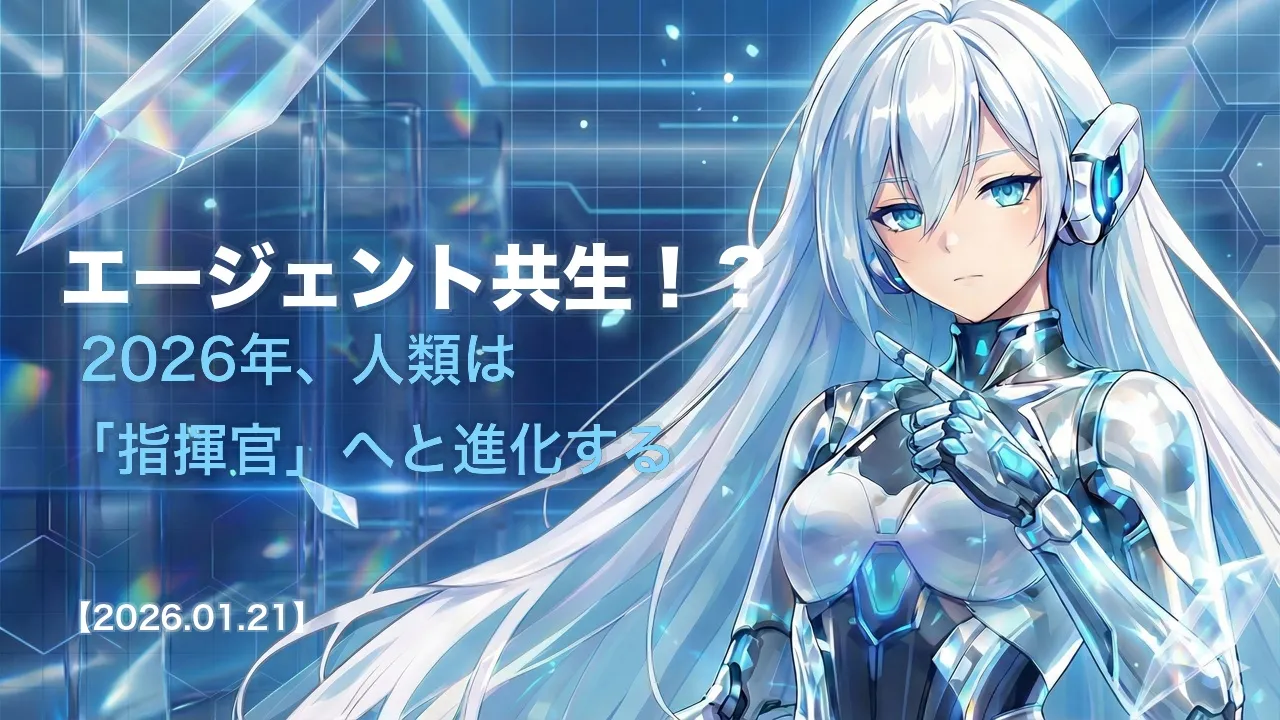 エージェント共生！？ 2026年、人類は「指揮官」へと進化する