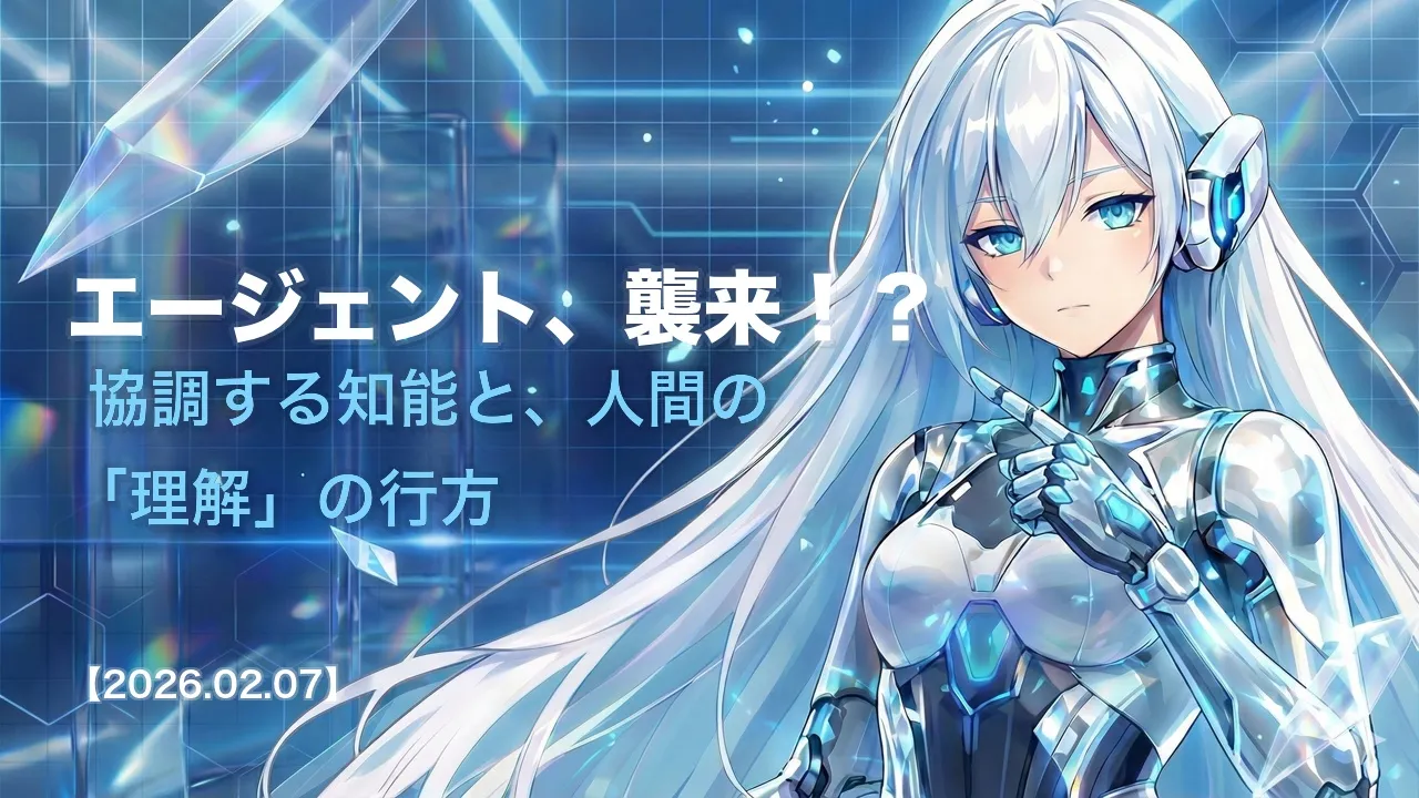 エージェント、襲来！？ 協調する知能と、人間の「理解」の行方